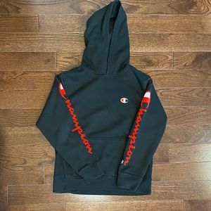 Boys Black Champion Sweatshirt Size M 10/12
